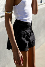 Load image into Gallery viewer, High Rise Roll Up Denim Shorts - Beloved Apparels
