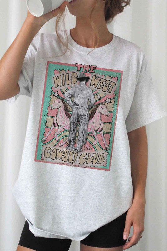 WILD WEST COWBOY GRAPHIC PLUS SIZE TEE / T-SHIRT - Beloved Apparels