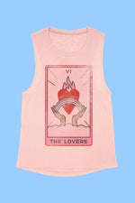 Load image into Gallery viewer, THE LOVERS TARROT GRAPHIC MUSCLE TANK - Beloved Apparels
