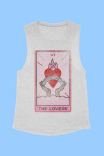 Load image into Gallery viewer, THE LOVERS TARROT GRAPHIC MUSCLE TANK - Beloved Apparels
