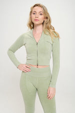 Load image into Gallery viewer, Ribbed Knit Tracksuit Two-Piece Set - Beloved Apparels
