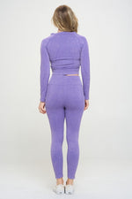 Load image into Gallery viewer, Ribbed Knit Tracksuit Two-Piece Set - Beloved Apparels
