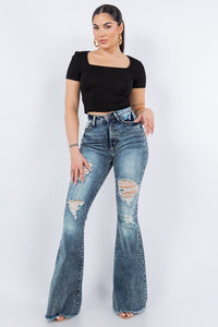 Storm Bell Bottom Jean- 32" Inseam - Beloved Apparels