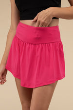 Load image into Gallery viewer, Wide Band Tennis Skirt with Zippered Back Pocket - Beloved Apparels
