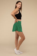 Load image into Gallery viewer, Wide Band Tennis Skirt with Zippered Back Pocket - Beloved Apparels
