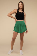 Load image into Gallery viewer, Wide Band Tennis Skirt with Zippered Back Pocket - Beloved Apparels
