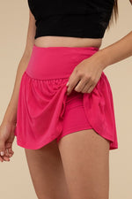 Load image into Gallery viewer, Wide Band Tennis Skirt with Zippered Back Pocket - Beloved Apparels
